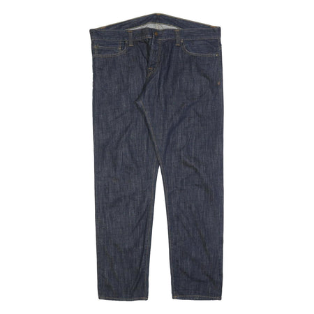 CARHARTT Mens Jeans Blue Regular Straight Denim Dark W41 L32 Workwear Button Fly