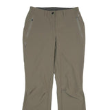 ODLO Womens Regular Fit Beige Polyester Blend Trousers W30 L33 Zip Closure