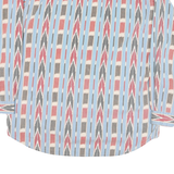 PIER CONNECTION Mens Blue Red & Grey Patterned Cotton Blend Shirt L Casual