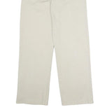 DICKIES Womens Regular Beige Cotton Blend Straight Trousers W28 L29 Workwear Zip