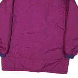 COLUMBIA Womens Purple & Plum Jacket L Synthetic Zip Long Sleeve Warm