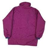 COLUMBIA Womens Purple & Plum Jacket L Synthetic Zip Long Sleeve Warm