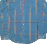 LEE Mens Blue Check Shirt L Classic Cotton Button Long Sleeve Casual