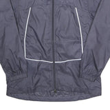 NIKE Womens Navy Blue Track Jacket S Polyester Plain Lightweight Zip Up