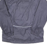 NIKE Womens Navy Blue Track Jacket S Polyester Plain Lightweight Zip Up