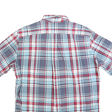 NAUTICA Mens Blue & Red Check Shirt L Cotton Button Shirt Casual