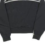 SNIPES Womens Black & White Casual Jacket L Polyester Blend Plain Zip Sports