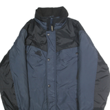 KODIAK Mens Blue & Black Nylon Jacket M Zip Outdoor Classic
