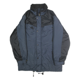 KODIAK Mens Blue & Black Nylon Jacket M Zip Outdoor Classic