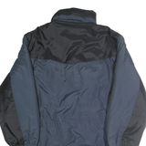 KODIAK Mens Blue & Black Nylon Jacket M Zip Outdoor Classic