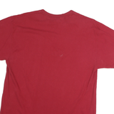 GILDAN Mens Red Indiana Basketball Graphic T-Shirt M Short Sleeve Crew Neck