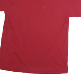 GILDAN Mens Red Indiana Basketball Graphic T-Shirt M Short Sleeve Crew Neck