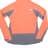 THE NORTH FACE Womens Orange & Grey Hooded Zip Jacket M Synthetic Softshell