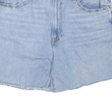 LEVI'S Mens Shorts Blue Denim Casual M W36 Cotton Blend Light Wash Raw Hem