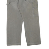 DICKIES Mens Cotton Blend Grey Regular Straight Trousers W32 L28 Workwear