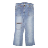 MYC Womens Jeans Blue Regular Straight Denim Medium W30 L25 Zipper Pockets