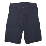 CARHARTT Mens Shorts Blue Casual L W36 Cotton Blend Durable Comfort Relaxed Fit