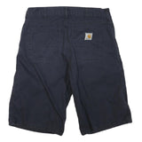 CARHARTT Mens Shorts Blue Casual L W36 Cotton Blend Durable Comfort Relaxed Fit