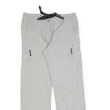 K TEC Mens Light Grey Regular Fit Straight Leg Trousers W32 L30 Outdoor Casual