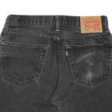 LEVI'S Mens Black Denim Shorts M W32 Casual Cotton Blend Stylish Fit
