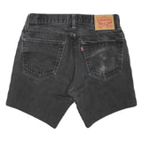 LEVI'S Mens Black Denim Shorts M W32 Casual Cotton Blend Stylish Fit