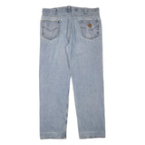 CARHARTT Mens Regular Fit Straight Denim Light Blue W38 L30 Workwear Jeans