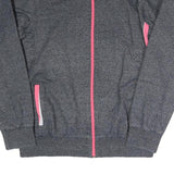 LINKE Womens Grey & Pink Zip Jacket L Polyester Blend Athletic Comfort
