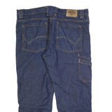 DICKIES Mens Regular Fit Denim Blue Workwear Zip Jeans W40 L28 Cargo Pocket