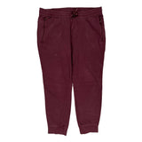 Armani Exchange Joggers - Large Burgundy Cotton Blend