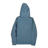 Carhartt Spellout Hoodie - Medium Blue Cotton