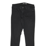 LEVI'S 711 Womens Slim Black Denim Jeans Cotton Blend Zip W29 L27 Skinny Fit