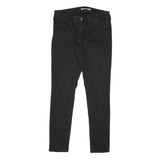 LEVI'S 711 Womens Slim Black Denim Jeans Cotton Blend Zip W29 L27 Skinny Fit