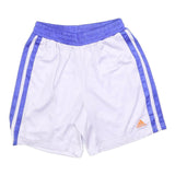 ADIDAS Mens White & Blue Sports Shorts L W30 Mesh Stylish Lightweight