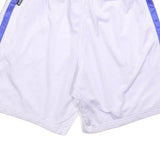 ADIDAS Mens White & Blue Sports Shorts L W30 Mesh Stylish Lightweight