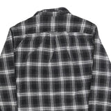 JACHS Mens Black & White Checked Shirt M Cotton Blend Casual Button Down