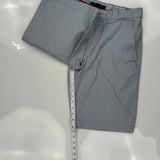 Tommy Hilfiger Chino Shorts - 30W 9L Gray Cotton