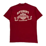 Stuart Florida Harley Davidson Graphic T-Shirt - Large Red Cotton