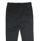 DICKIES Mens Polyester Blend Black Regular Straight Trousers W42 L32 Workwear