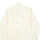 HATHAWAY Mens Cream Polyester Blend Shirt M Long Sleeve Button Collar Classic