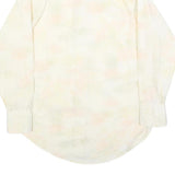 HATHAWAY Mens Cream Polyester Blend Shirt M Long Sleeve Button Collar Classic