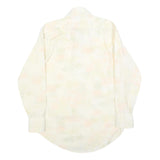 HATHAWAY Mens Cream Polyester Blend Shirt M Long Sleeve Button Collar Classic