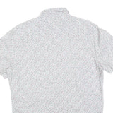 SOVERIGN CODE Mens White Floral Cotton Blend Shirt XL Lightweight Casual Summer