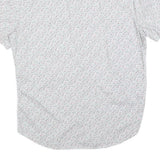 SOVERIGN CODE Mens White Floral Cotton Blend Shirt XL Lightweight Casual Summer