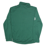 PUMA Mens Green Soccer Club Logo Track Jacket S Polyester Zip Sportswear