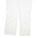 DICKIES Mens Cotton Blend White Casual Regular Straight Trousers W34 L29