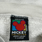 Mickey Mouse Mickey Unlimited Graphic Sweatshirt - XL White Cotton Blend
