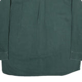 THREE RIVERS Mens Green Shirt XL Button Down Cotton Long Sleeve Casual