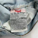 501 Levis Jeans - 34W 30L Light Wash Cotton