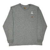 Carhartt Long Sleeve T-Shirt - XL Grey Cotton