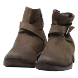 ROCKPORT Ankle Boots Brown Leather Womens UK 3.5